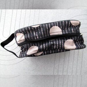 Travel small Bag |  cosmetic bag | TAG BAG | GREY & BLACK